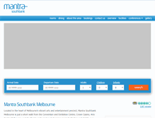 Tablet Screenshot of mantrasouthbankmelbourne.com.au